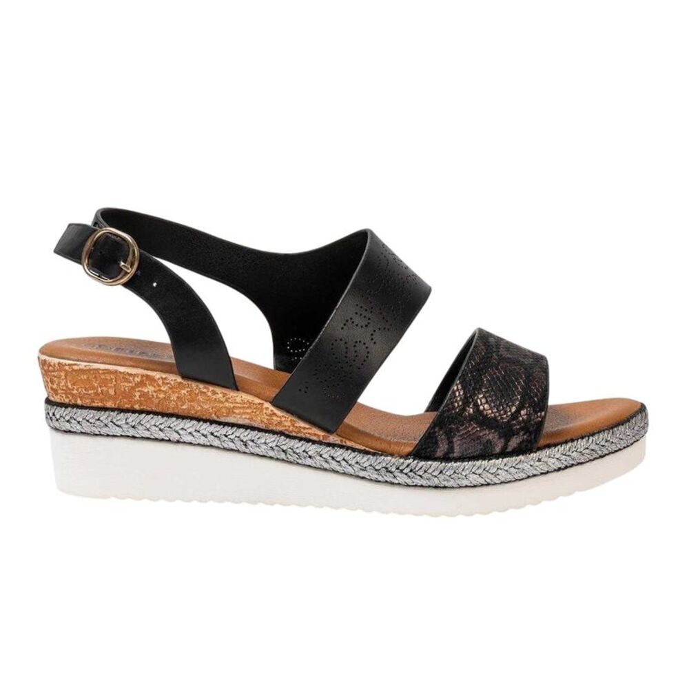 Firetrap Womens/Ladies Ella Wedge Sandals / Black